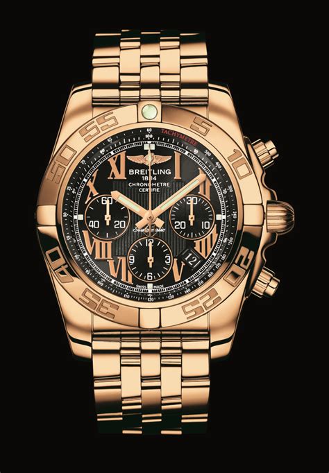 rose gold breitling mens watches|breitling chronomat 44 rose gold.